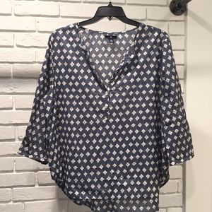 GAP Sheer Print Blouse